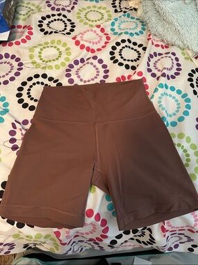 lululemon athletica High-Rise Brown Bike Shorts